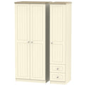 VIE150 Triple Plain + Drawer Robe