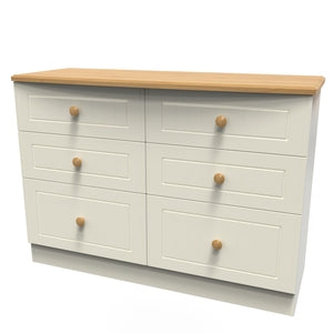 WAR015 6 Drawer Midi Chest