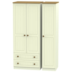 WAR131 Triple 2 Drawer Robe
