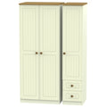 WAR150 Triple Plain + Drawer Robe