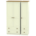 WAR151 Triple 2 Drawer + Drawer Robe