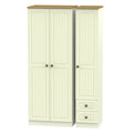 WAR160 Triple Plain + Drawer Robe