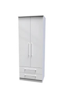 WOR061 2ft 6in 2 Drawer Robe
