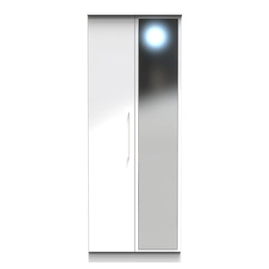 Tall 2ft 6in Mirror Robe