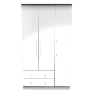 Tall Triple 2 Drawer Robe