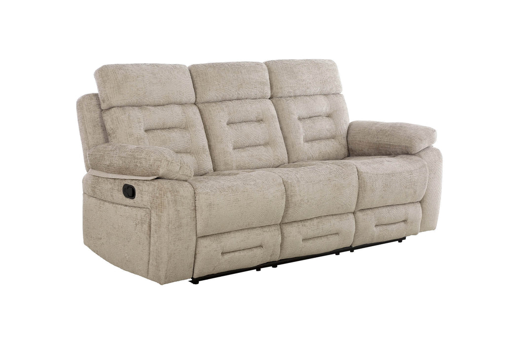 Wbr-313-LA 3 Seater Manual Recliner - Latte