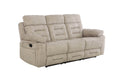 Wbr-313-LA 3 Seater Manual Recliner - Latte