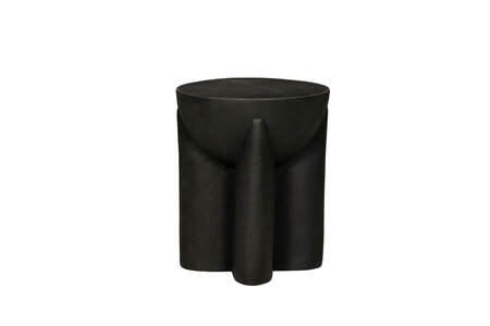 Xia-008-BK Lamp Table Round - Black