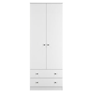 Tall 2 Drawer Double Wardrobe