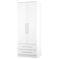 YOR081 Tall 2ft6in 2 Drawer Robe