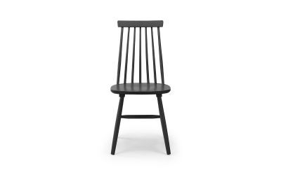 Spindle Back Dining Chair - Black