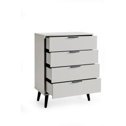 4 Drawer Chest - Soft Close - Silk Grey