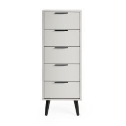ALB003 5 Drawer Chest - Soft Close - Silk Grey