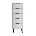 ALB003 5 Drawer Chest - Soft Close - Silk Grey