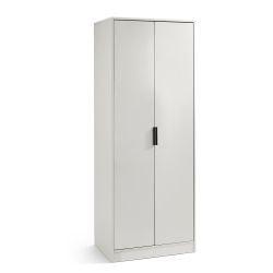 ALB004 2 Door Wardrobe - Soft Close - Silk Grey