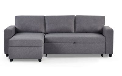 Sofabed With Storage - Light Grey