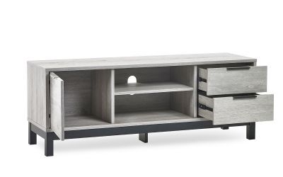 Tv Unit In Click Clack System - Grey Oak