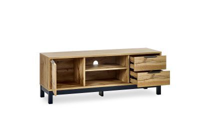 Tv Unit In Click Clack System - Light Oak