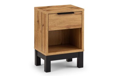 BAL201 1 Drawer Bedside - Light Oak