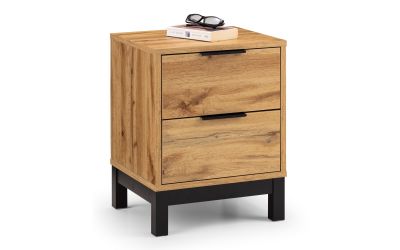 BAL202 2 Drawer Bedside - Light Oak