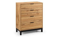 BAL203 4 Drawer Chest - Light Oak