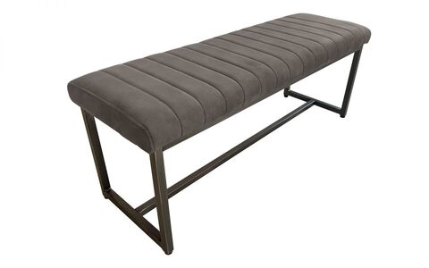 Upholstered Bench - Charcoal