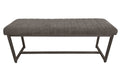 BRO019 Upholstered Bench - Charcoal