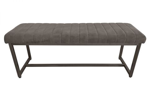 BRO019 Upholstered Bench - Charcoal