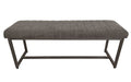 BRO019 Upholstered Bench - Charcoal