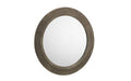 MIR025 Large Round Pewter Wall Mirror