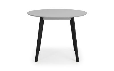 Round Dining Table - Grey/Black
