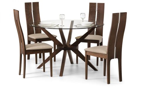Round Glass 120Cm Table