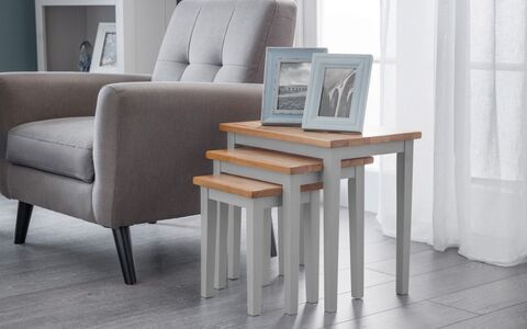 Nest Of Tables 2 Tone Grey & Oak