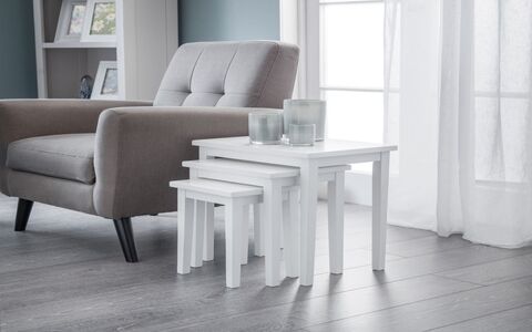 Nest Of Tables - Pure White Finish