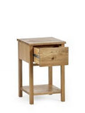 COX301 1 Drawer Bedside - Oak