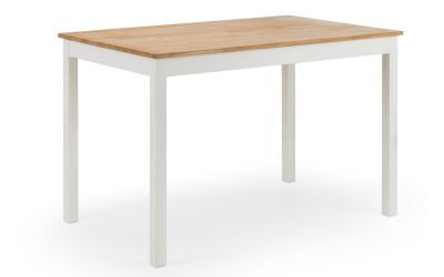 COX101 Rectangular Dining Table - Ivory & Oak