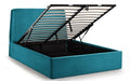 FRI051 Storage Ottoman Bed 135Cm - Teal