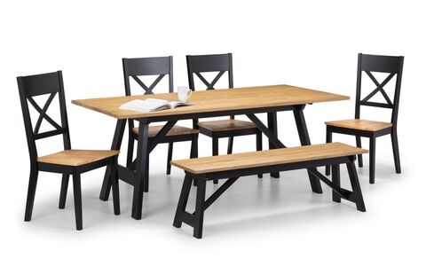 Bench Black/Oak