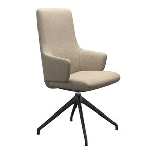 Large High Back Dining Chair With Arms - D350