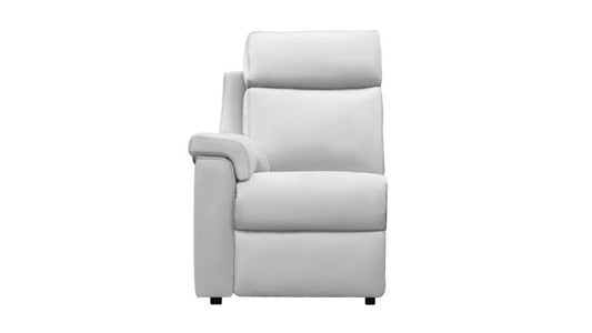 427UP LHF Single Arm Power Recliner End with heated seat