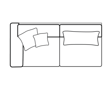 2 Seater 1 Arm Left