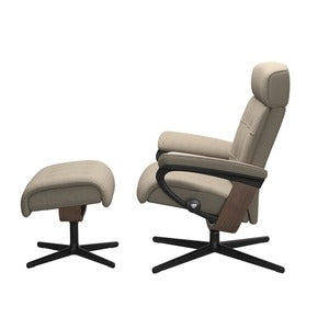 Chair W/ Footstool - Cross