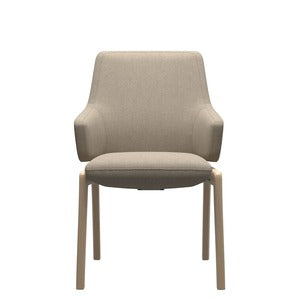 1854732 Large Low Back Dining Chair With Arms - D100