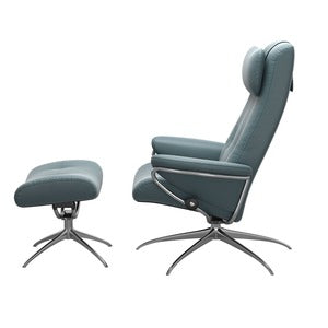 Chair W/ Footstool - Star (High Base)