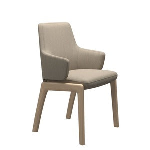 Large Low Back Dining Chair With Arms - D100