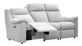 1234-6 Double Manual Recliner 3 Seater Sofa with heated seats
