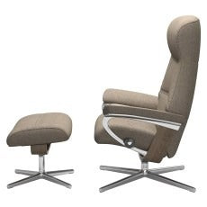 Chair W/ Footstool - Cross