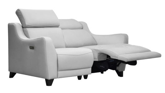 408K2 Large 2 Seater Double Power Recliner with power headrest with USB