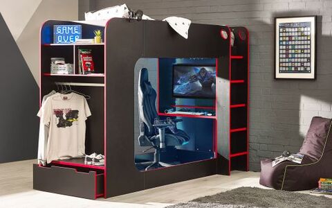 IMP001 Gaming Bunk Black/Red