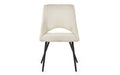 IRI001 Boucle Dining Chair - Ivory
